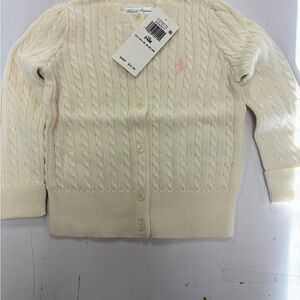 Ralph Lauren Cream Cable Knit Sweater